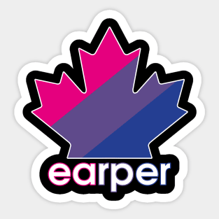 Bisexual Earper Pride Maple Leaf - Wynonna Earp Sticker